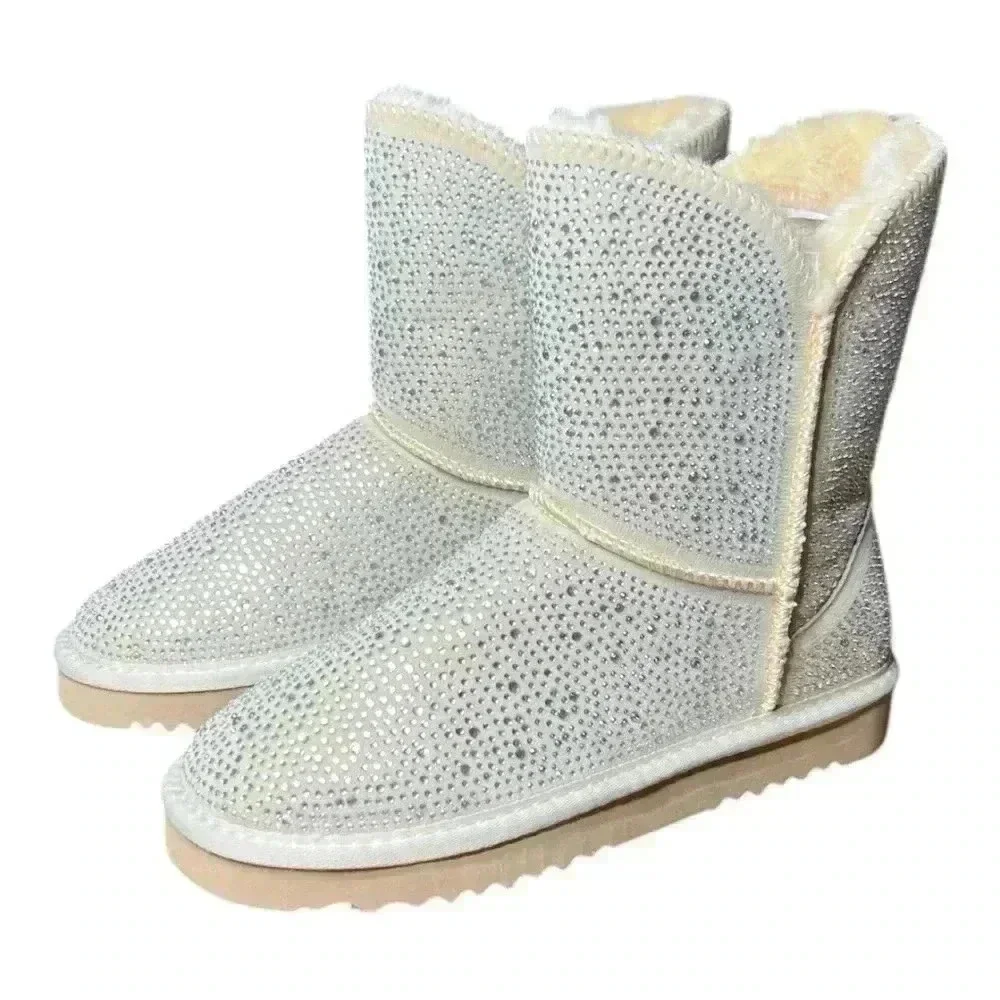 🆕INC Adrief Cream Bling Women's Boots. NWT